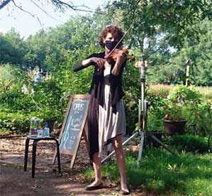 Classical music in the garden
